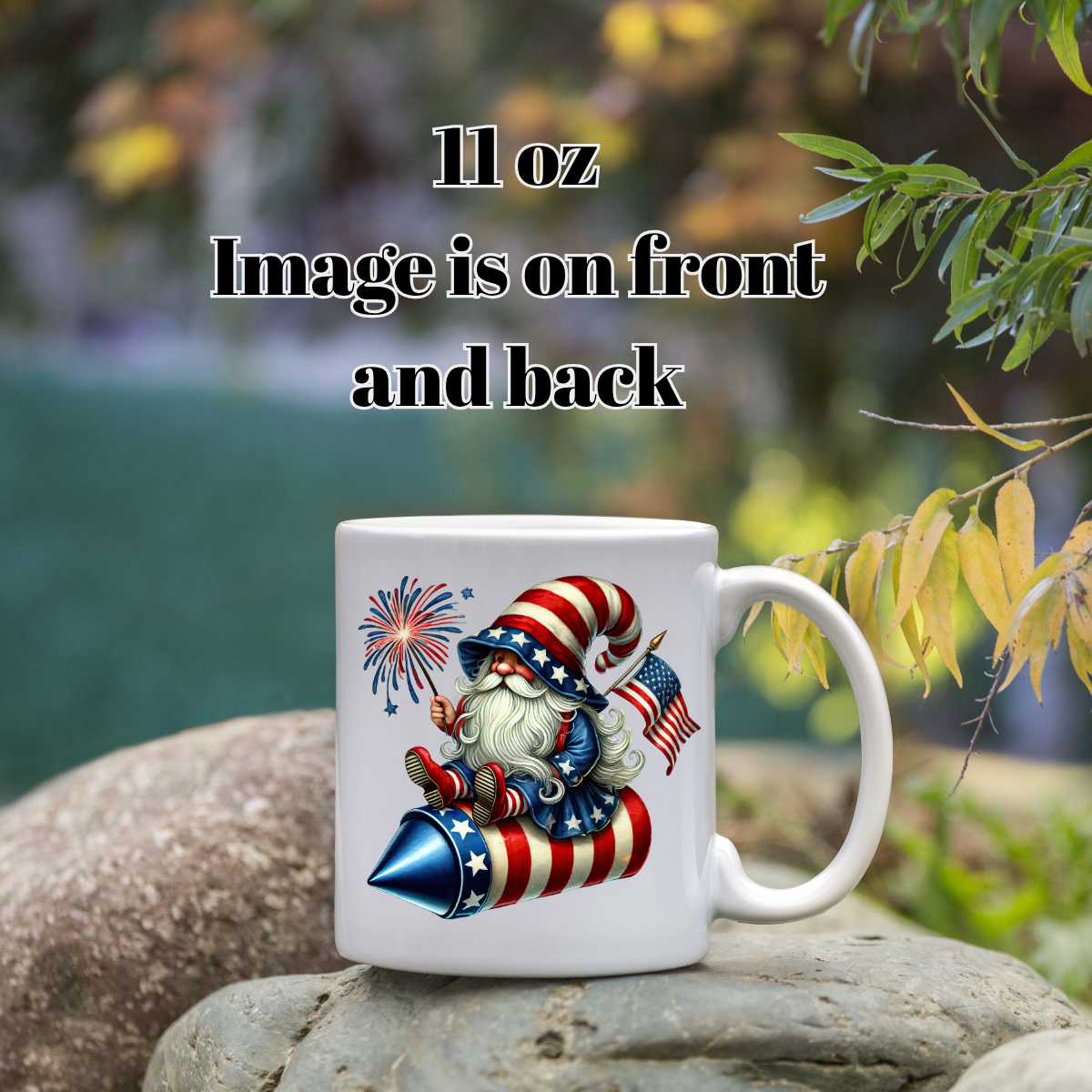 Patriotic Gnome Fireworks Mug Collection — 11oz