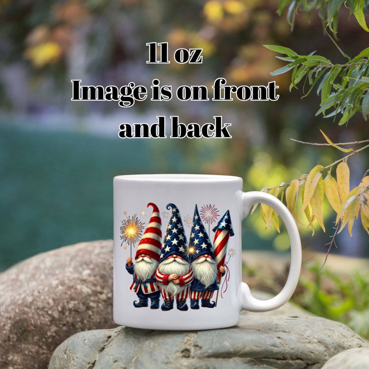 Patriotic Gnome Fireworks Mug Collection — 11oz