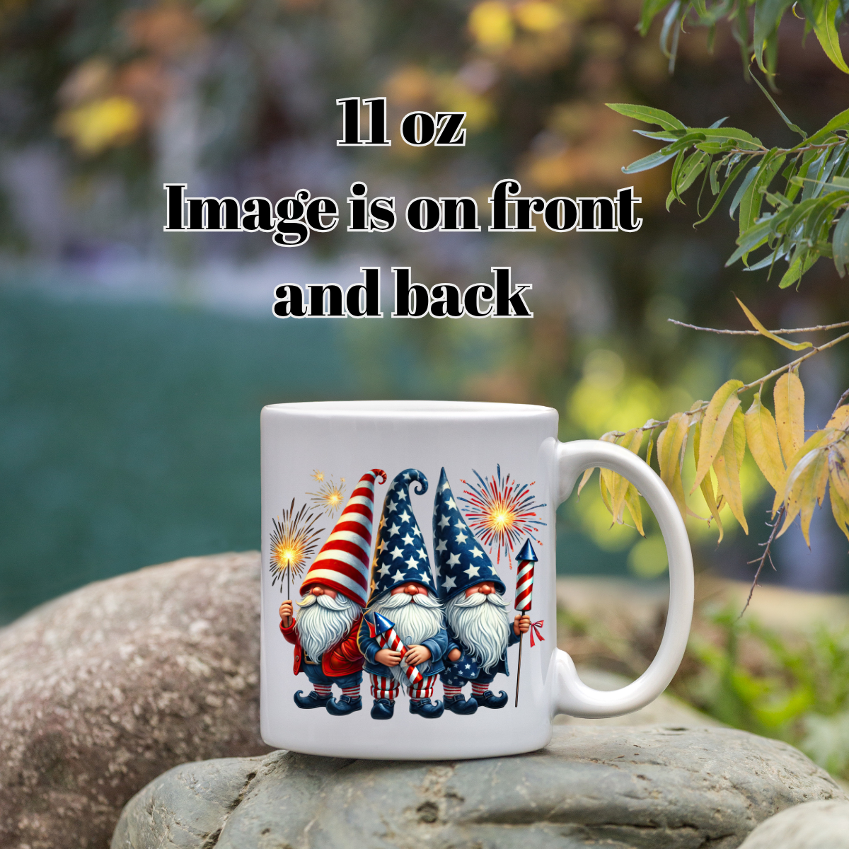 Patriotic Gnome Fireworks Mug Collection — 11oz