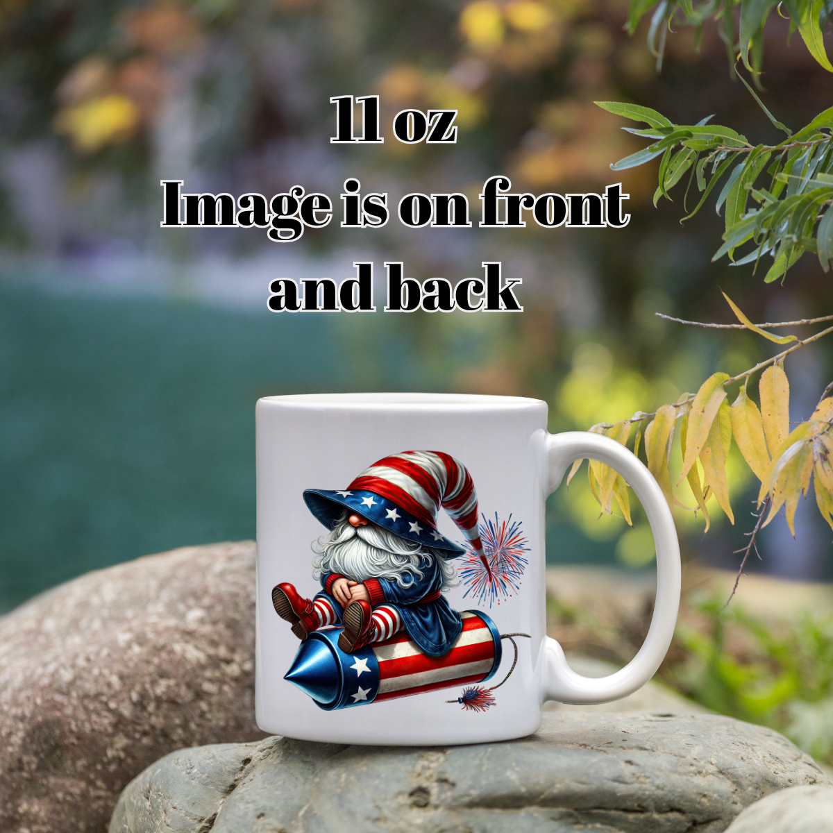 Patriotic Gnome Fireworks Mug Collection — 11oz
