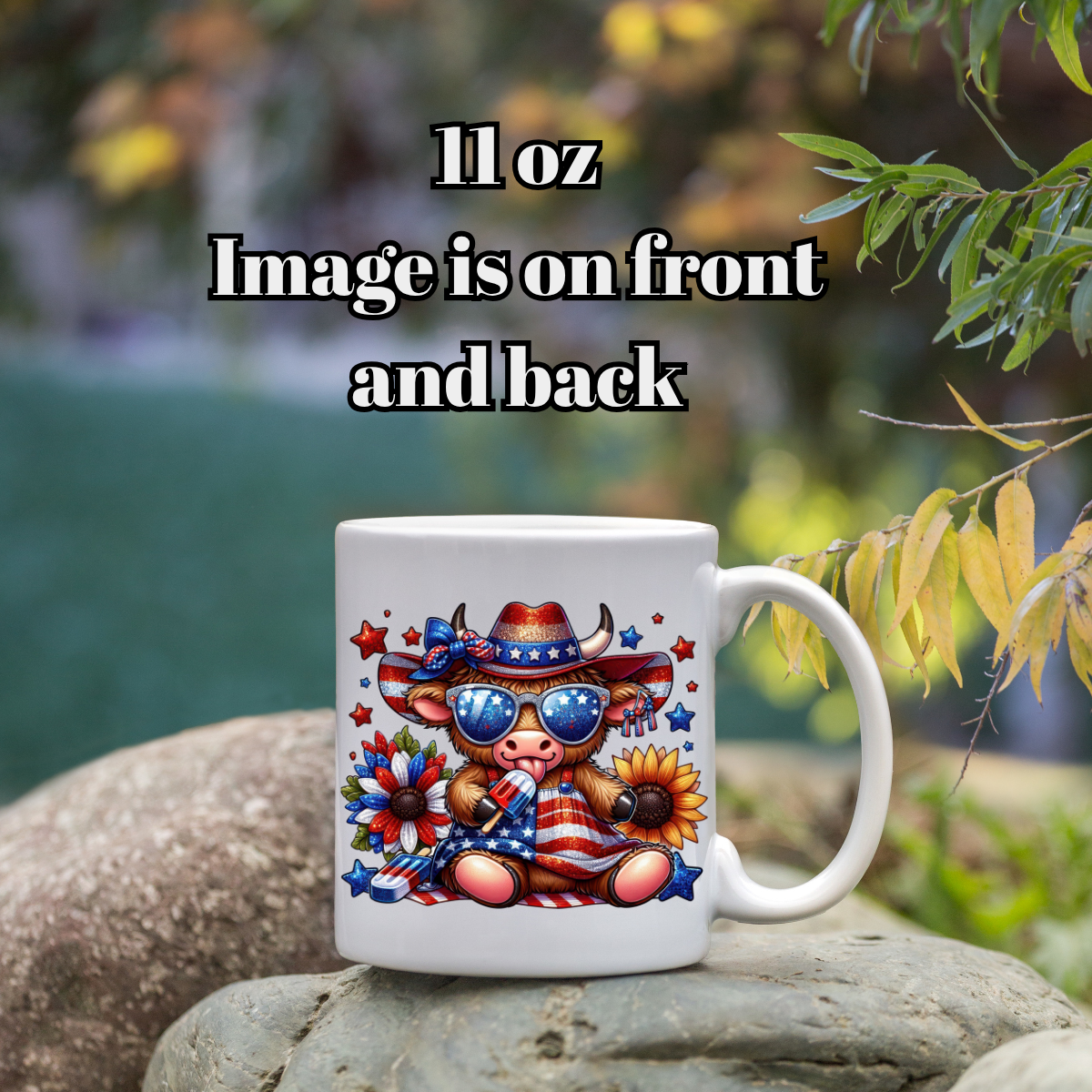 Stars & Stripes Highland Cow Gift Set
