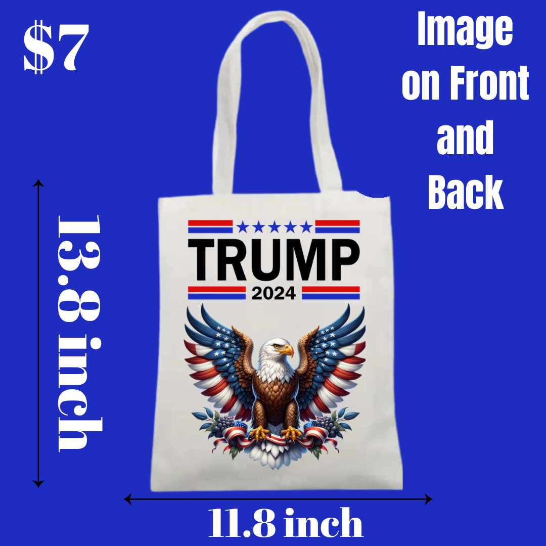 Trump 2024 and "I'm Voting for the Felon" Tote Bags