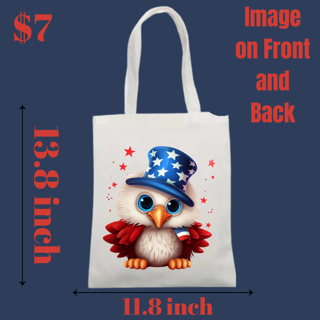 Patriotic Eagle Tote Bags