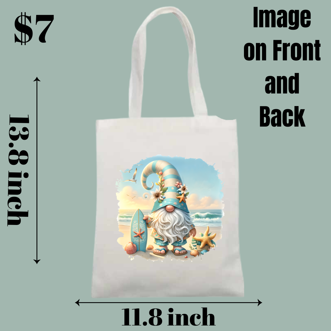 Beach Gnome Tote Bags Collection