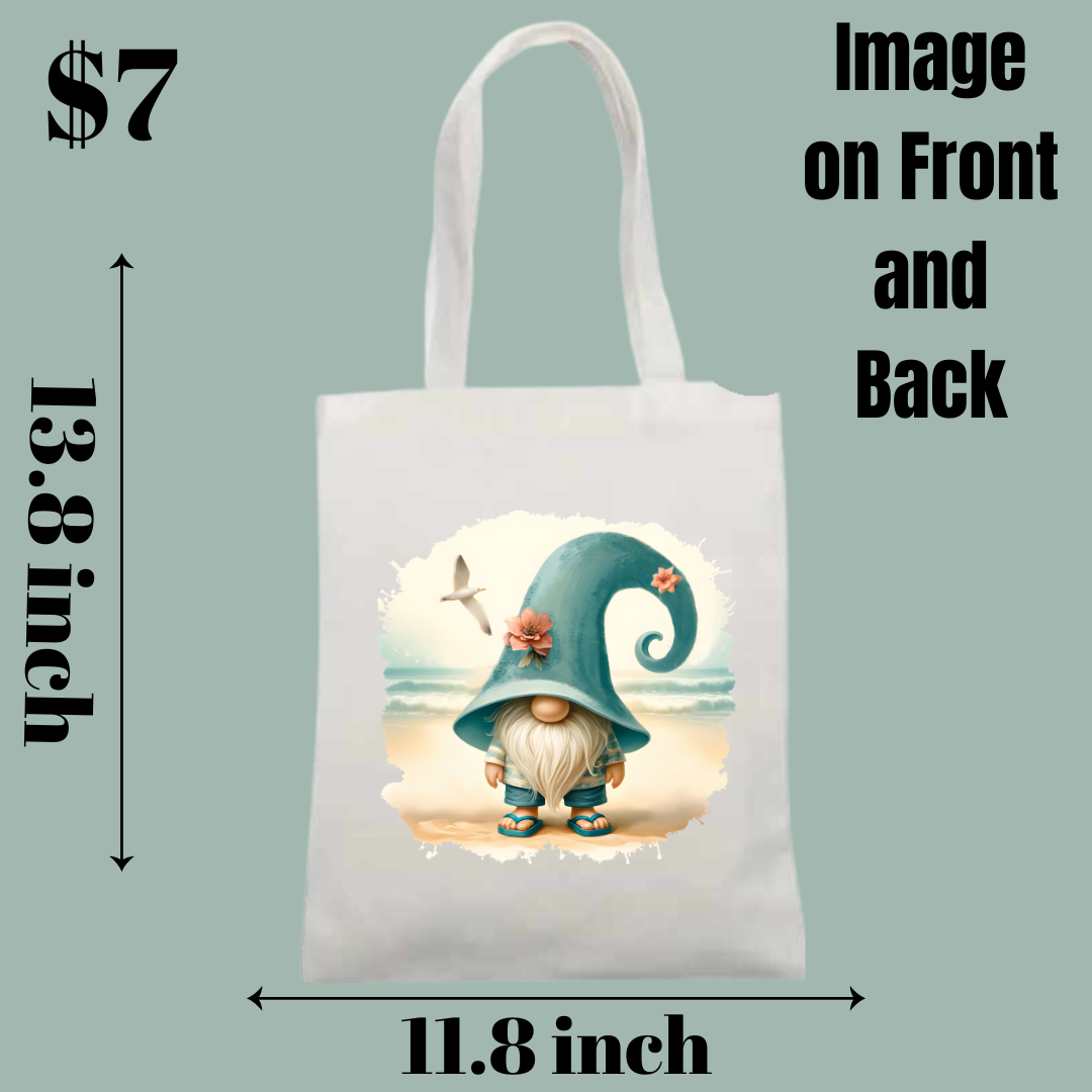 Beach Gnome Tote Bags Collection