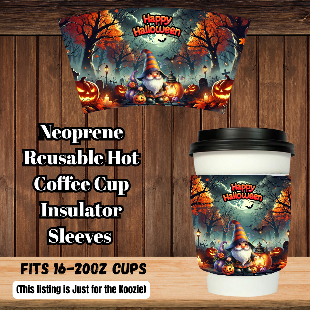 Haunted Latte Gnome Neoprene Sleeve Collection (16–20oz)