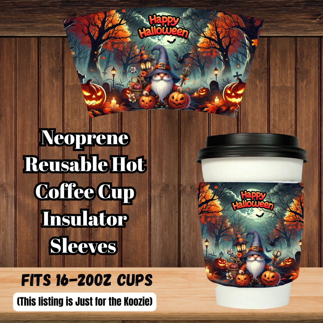 Haunted Latte Gnome Neoprene Sleeve Collection (16–20oz)