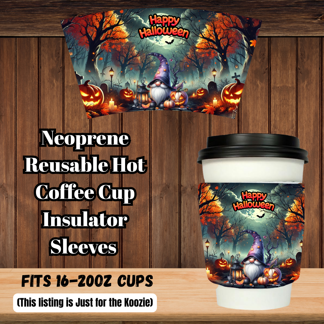 Haunted Latte Gnome Neoprene Sleeve Collection (16–20oz)