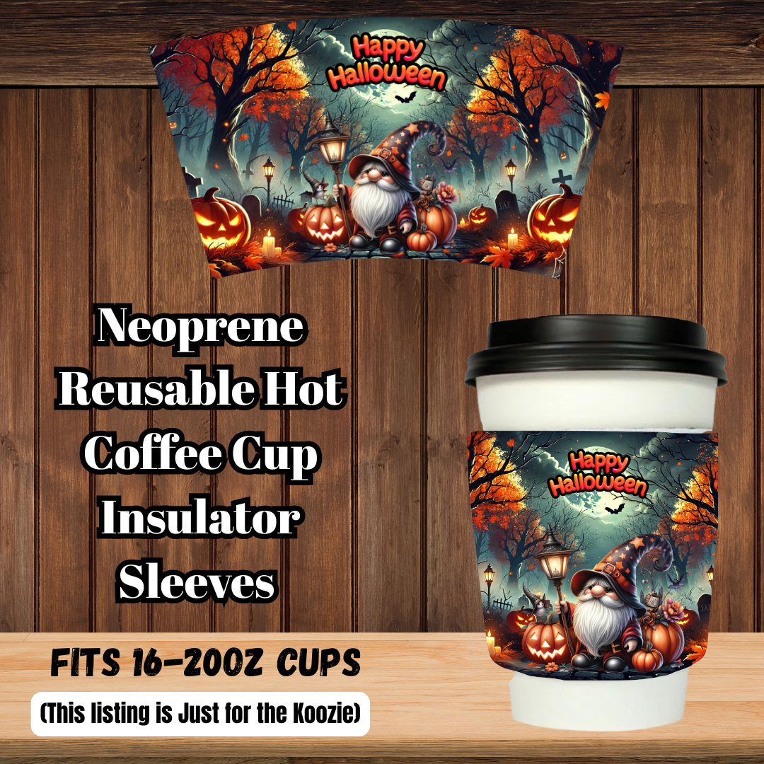 Haunted Latte Gnome Neoprene Sleeve Collection (16–20oz)