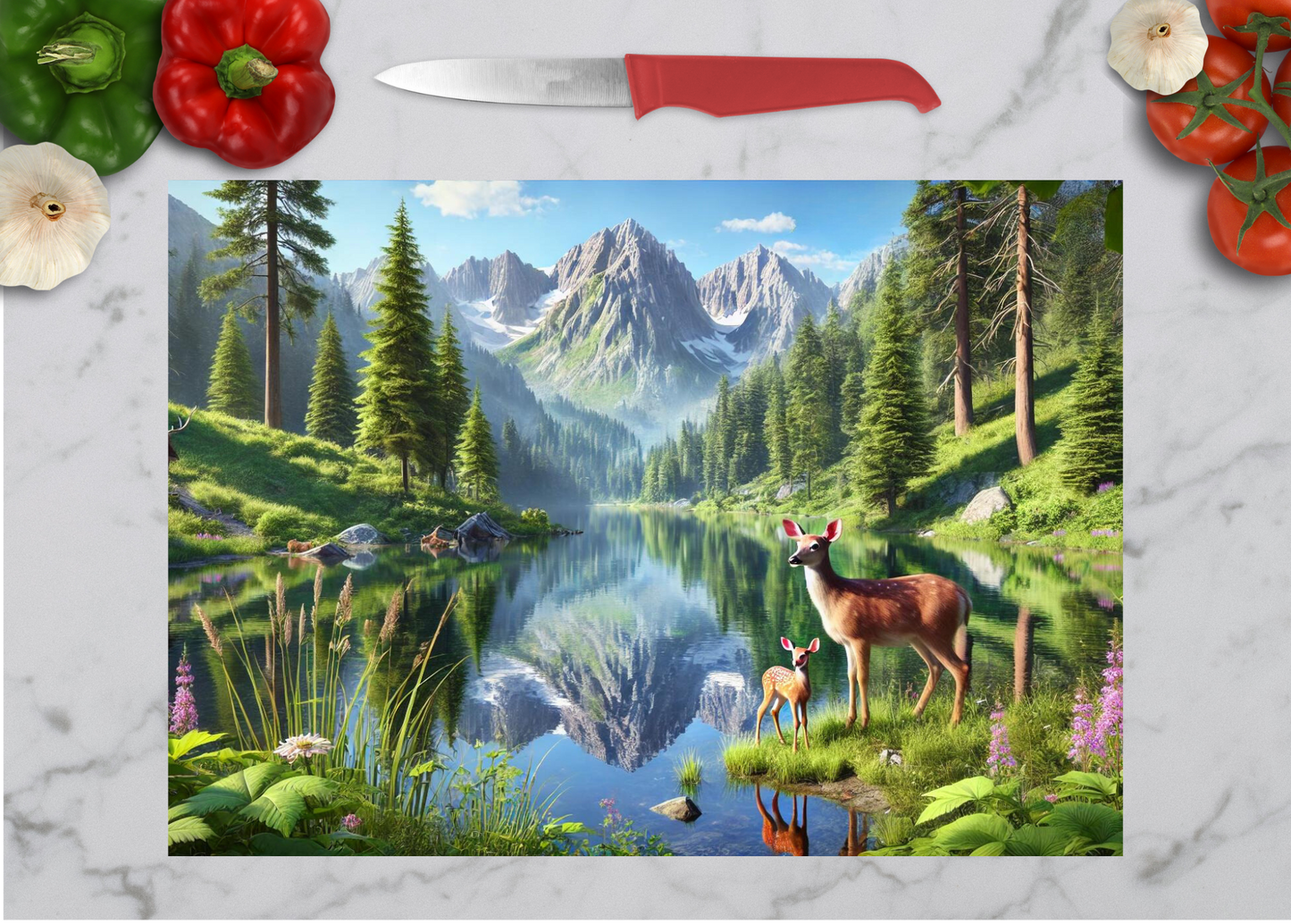 Nature-Inspired Glass Cutting Boards