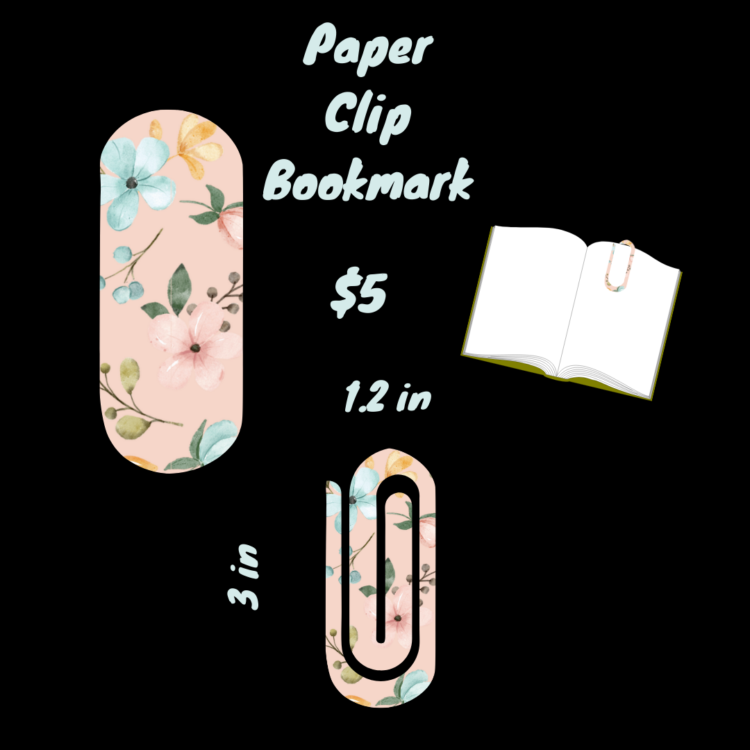 πΈ Floral Whimsy Paper Clip Bookmark Collection πΈ