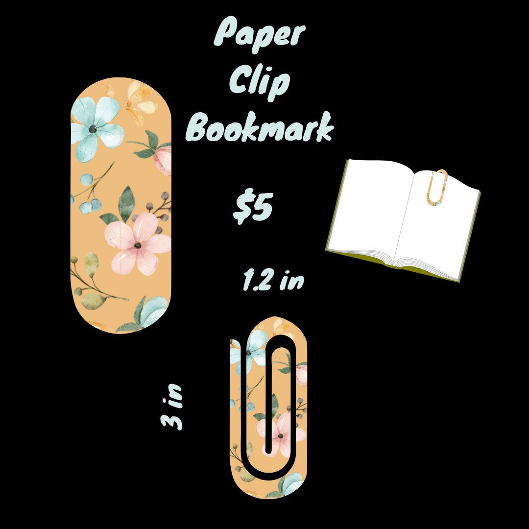 πΈ Floral Whimsy Paper Clip Bookmark Collection πΈ