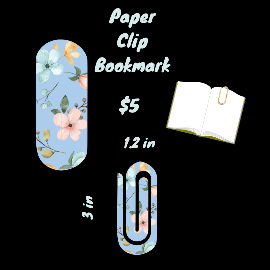 πΈ Floral Whimsy Paper Clip Bookmark Collection πΈ