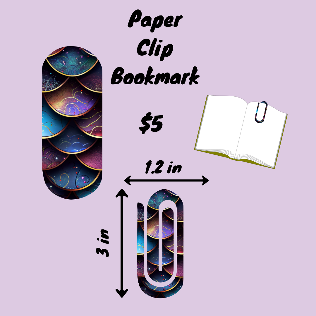 ✨ Celestial Scales Paper Clip Bookmark Collection ✨