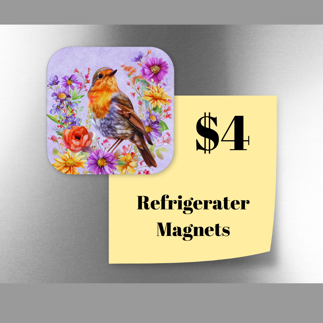 Charming Bird Refrigerator Magnets