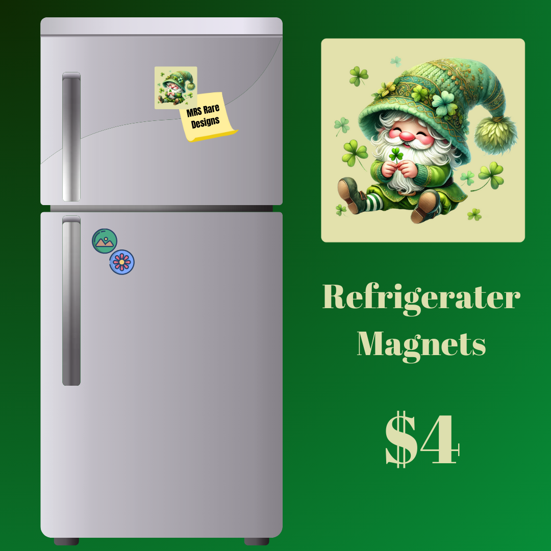 Enchanted Garden Gnome Magnets