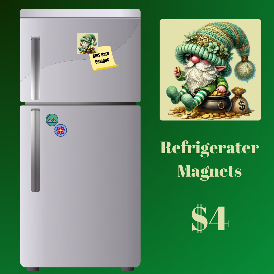 Enchanted Garden Gnome Magnets