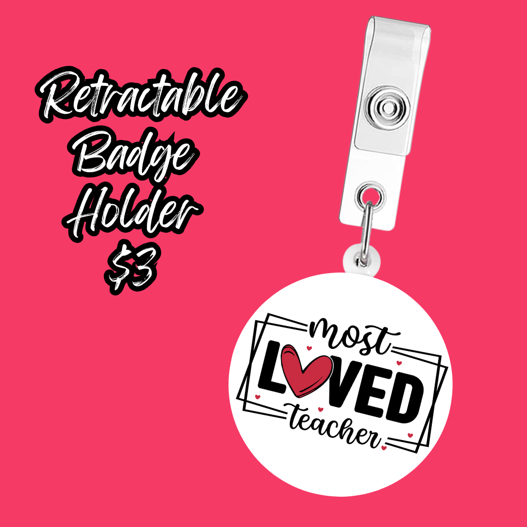 Charming Educator Retractable Badge Holders