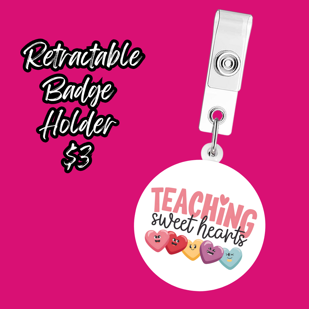 Charming Educator Retractable Badge Holders