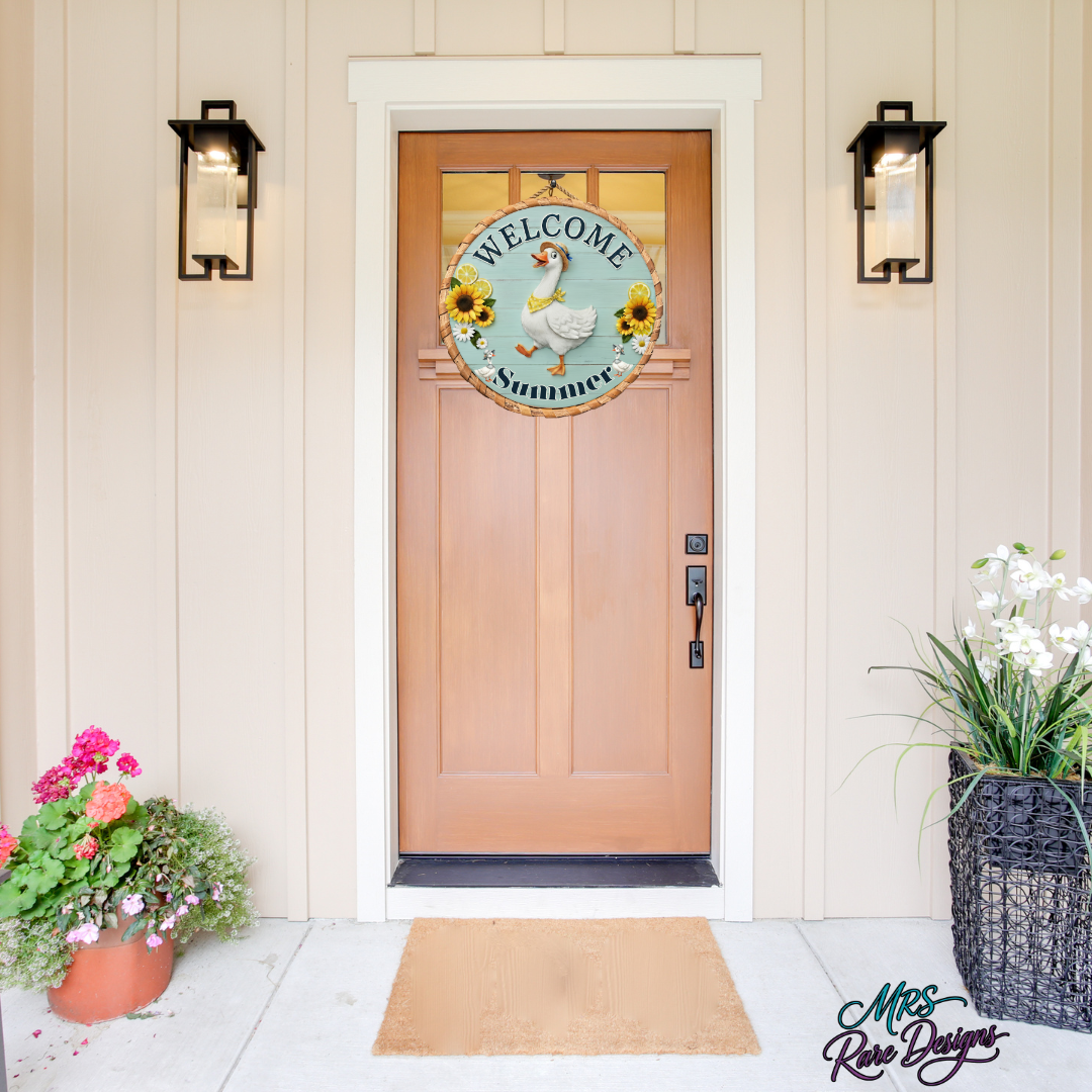 "Gander's Greeting" Summer Welcome Sign