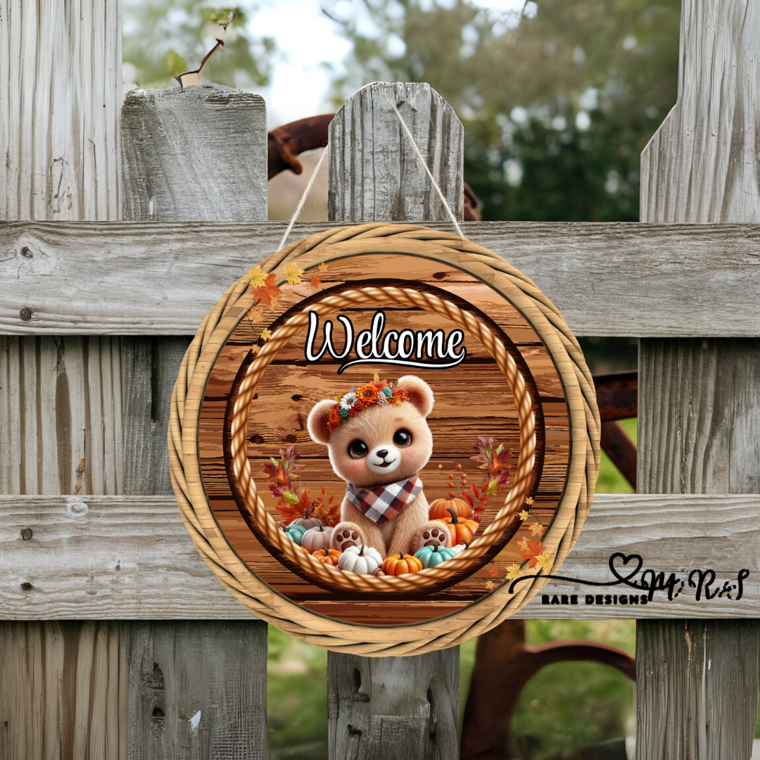 Autumn Friends Welcome Sign Collection
