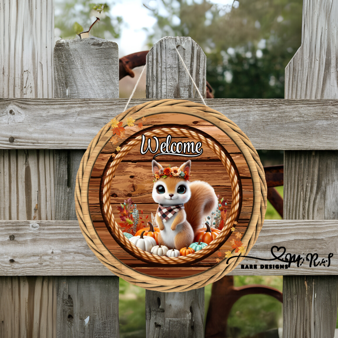 Autumn Friends Welcome Sign Collection