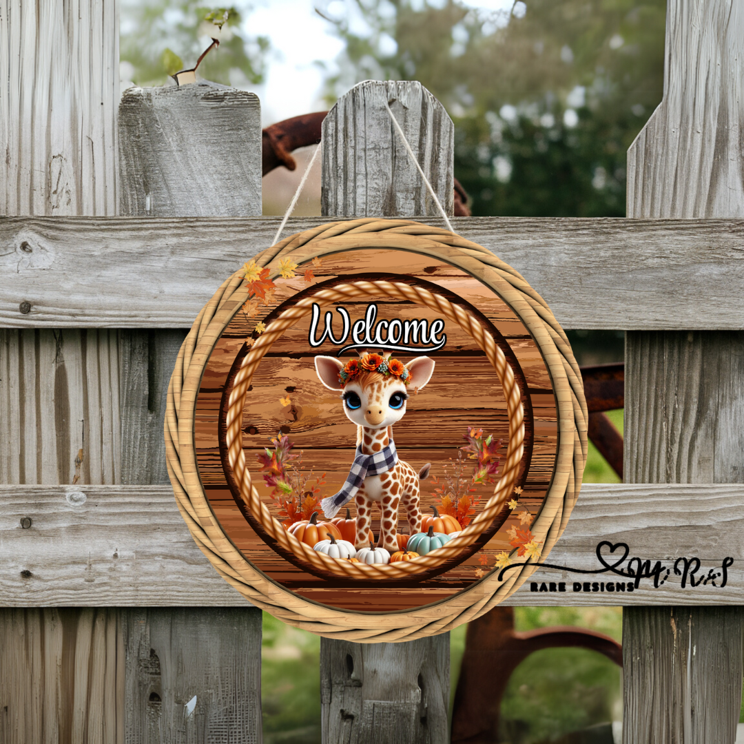 Autumn Friends Welcome Sign Collection