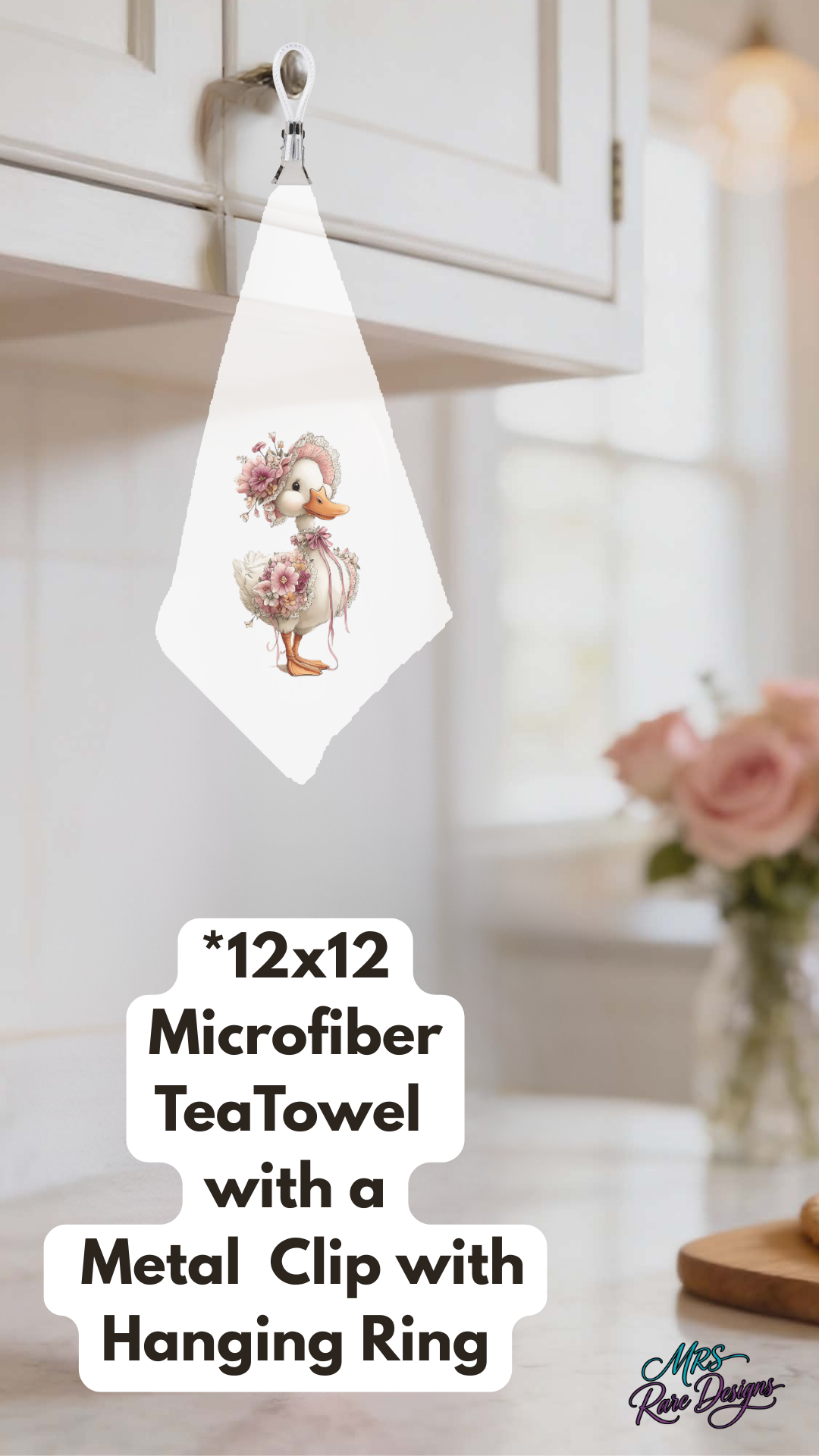 Blossom & Beak Hanging Tea Towel