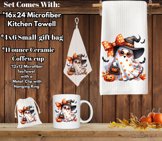 Spooky Chic Ghost Kitchen & Coffee Gift Set