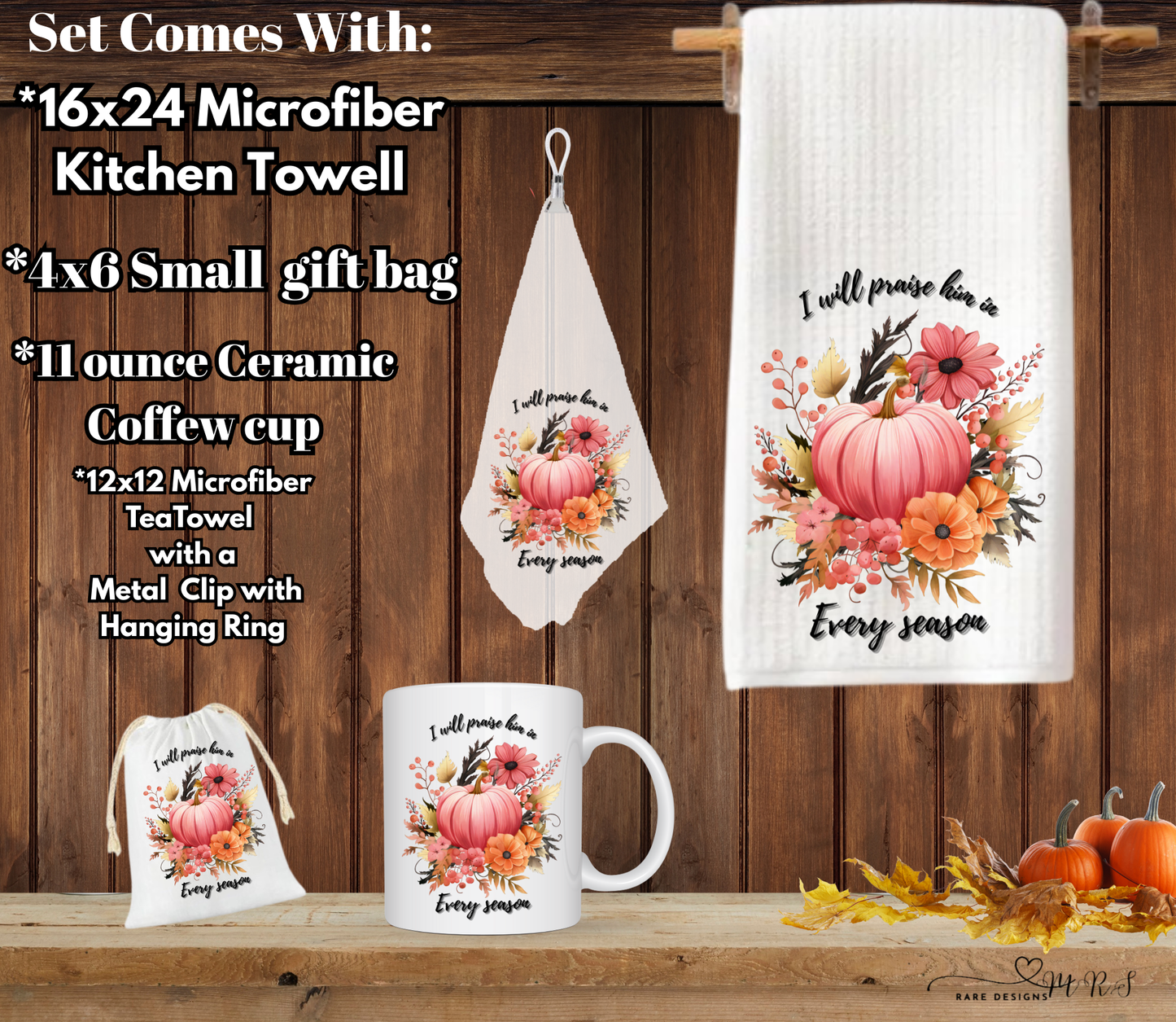 Praise in Every Season Pumpkin Gift Set