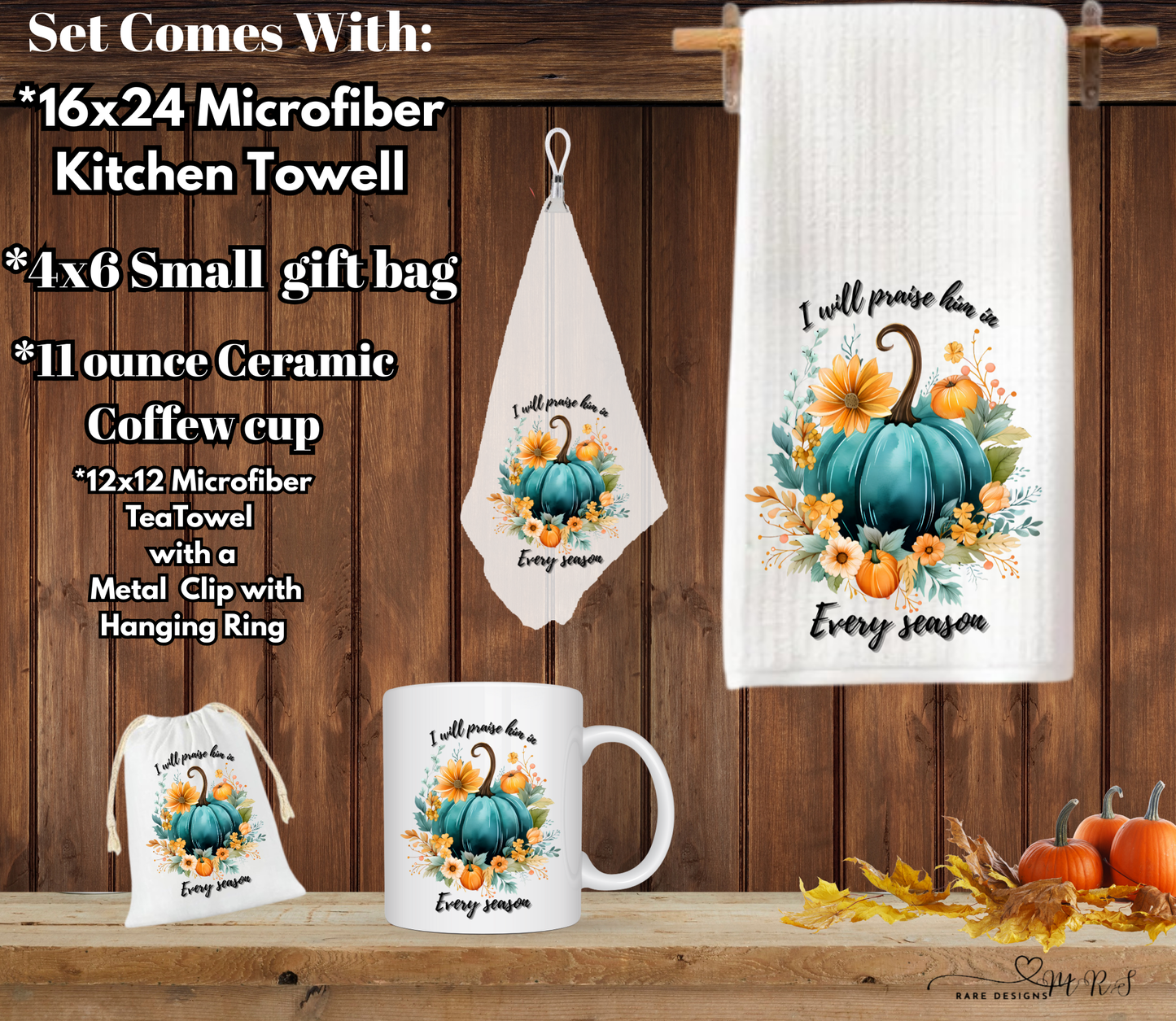 Praise in Every Season Pumpkin Gift Set