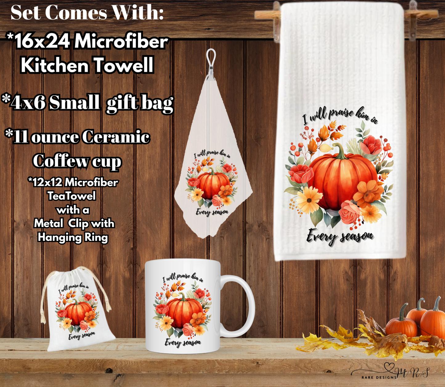 Praise in Every Season Pumpkin Gift Set