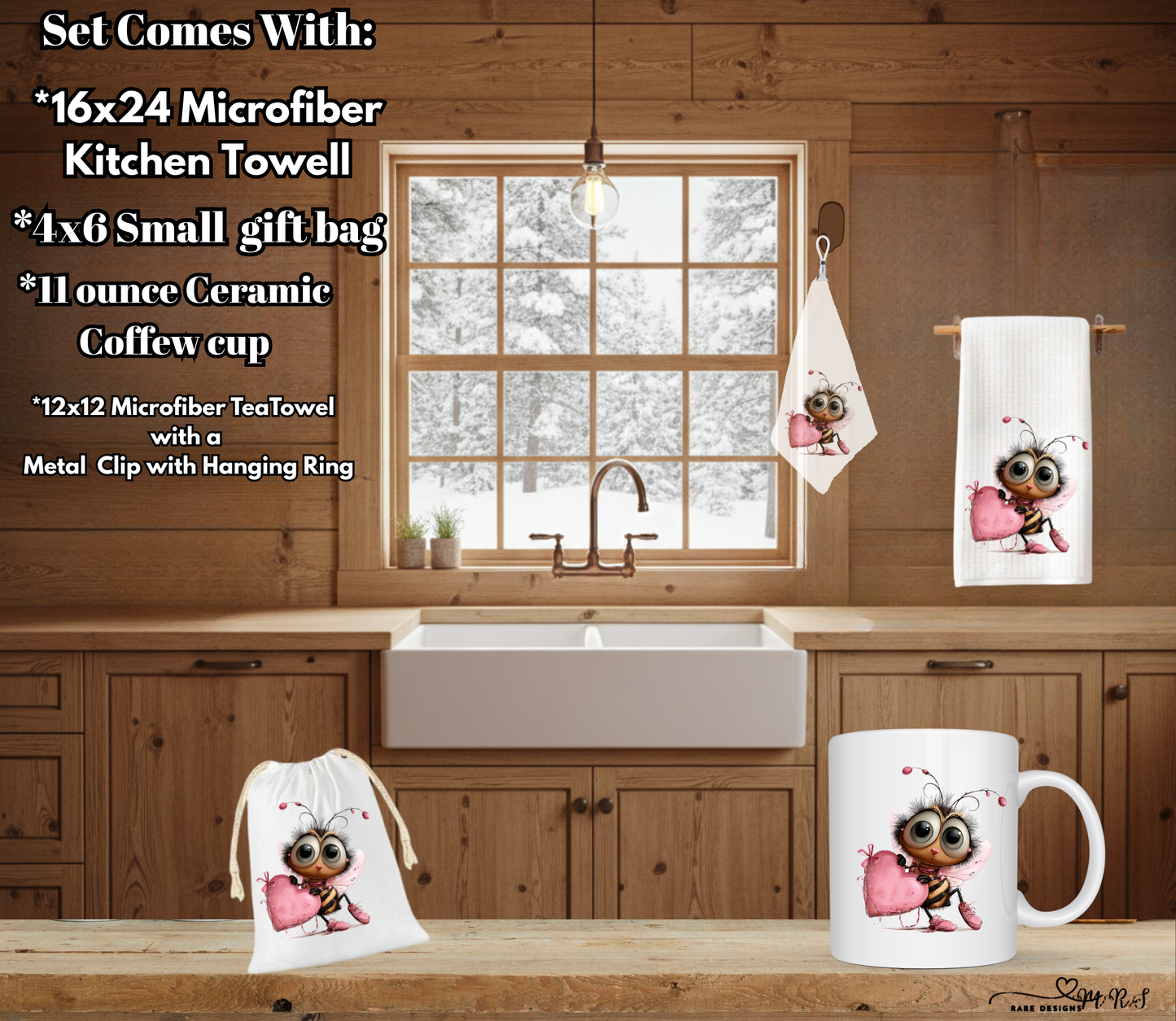 Bee Loved Collection – Complete 4‑Piece Kitchen & Gift Set ($4 OFF Full Set!)