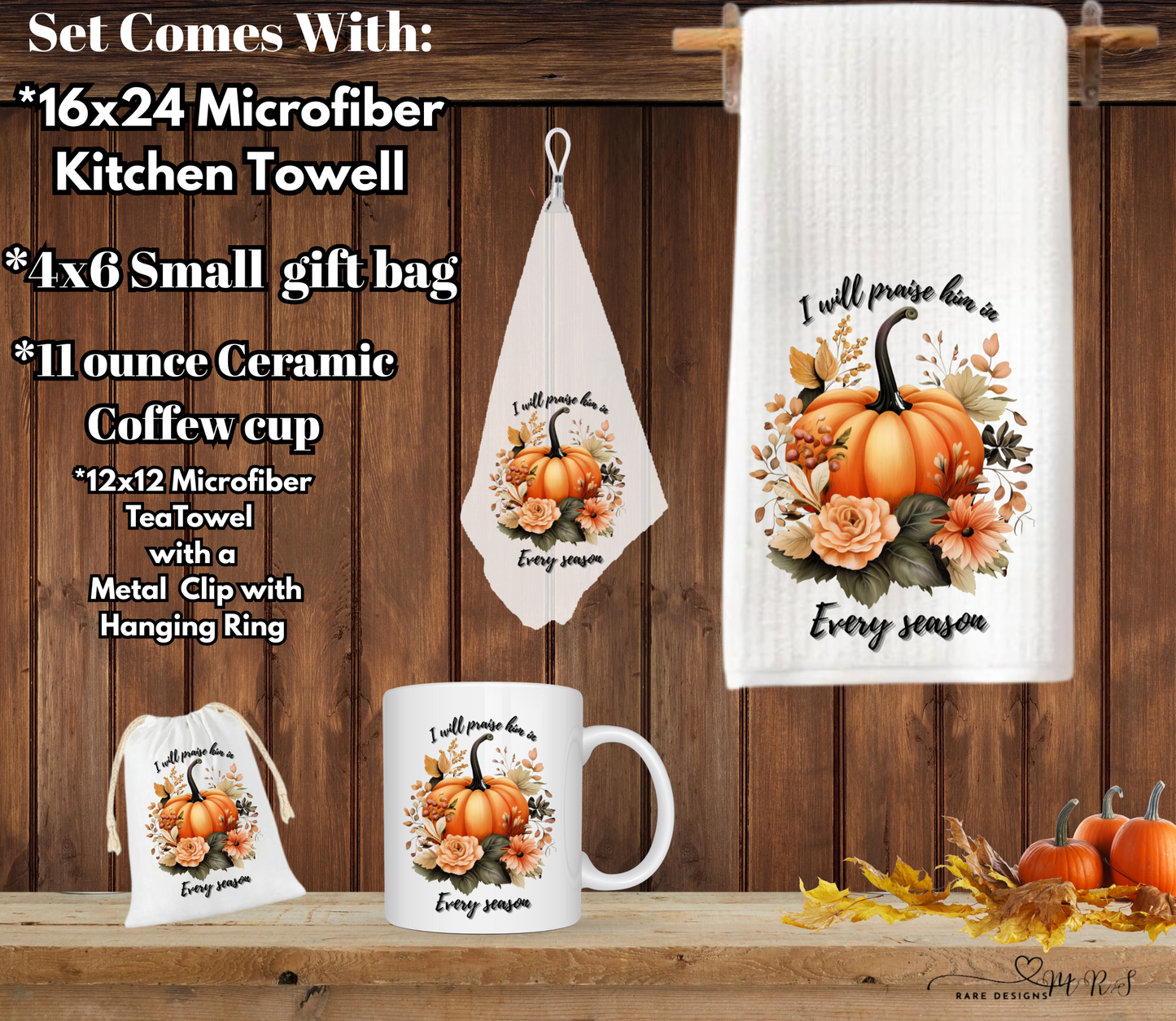 Praise in Every Season Pumpkin Gift Set