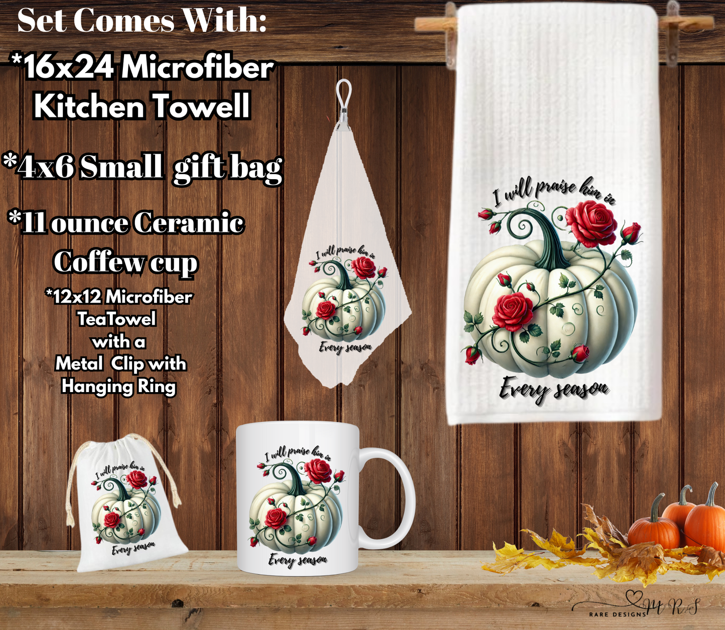 Praise in Every Season Pumpkin Gift Set