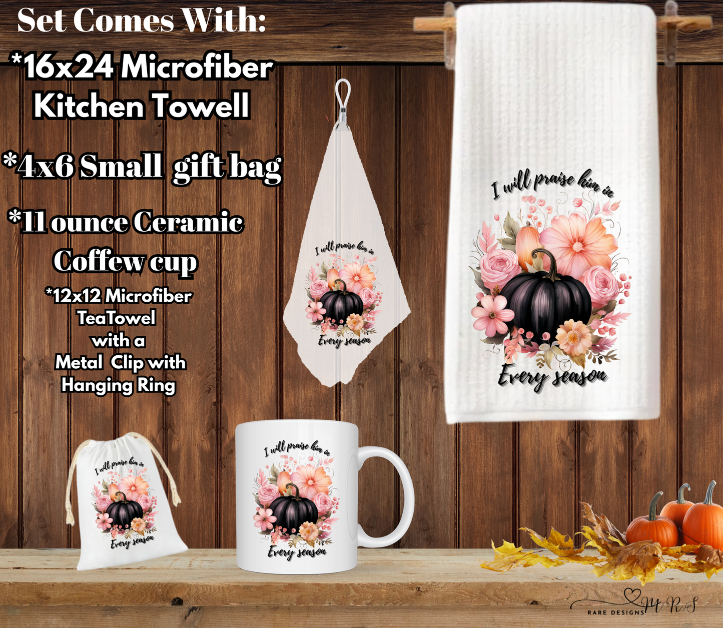 Praise in Every Season Pumpkin Gift Set