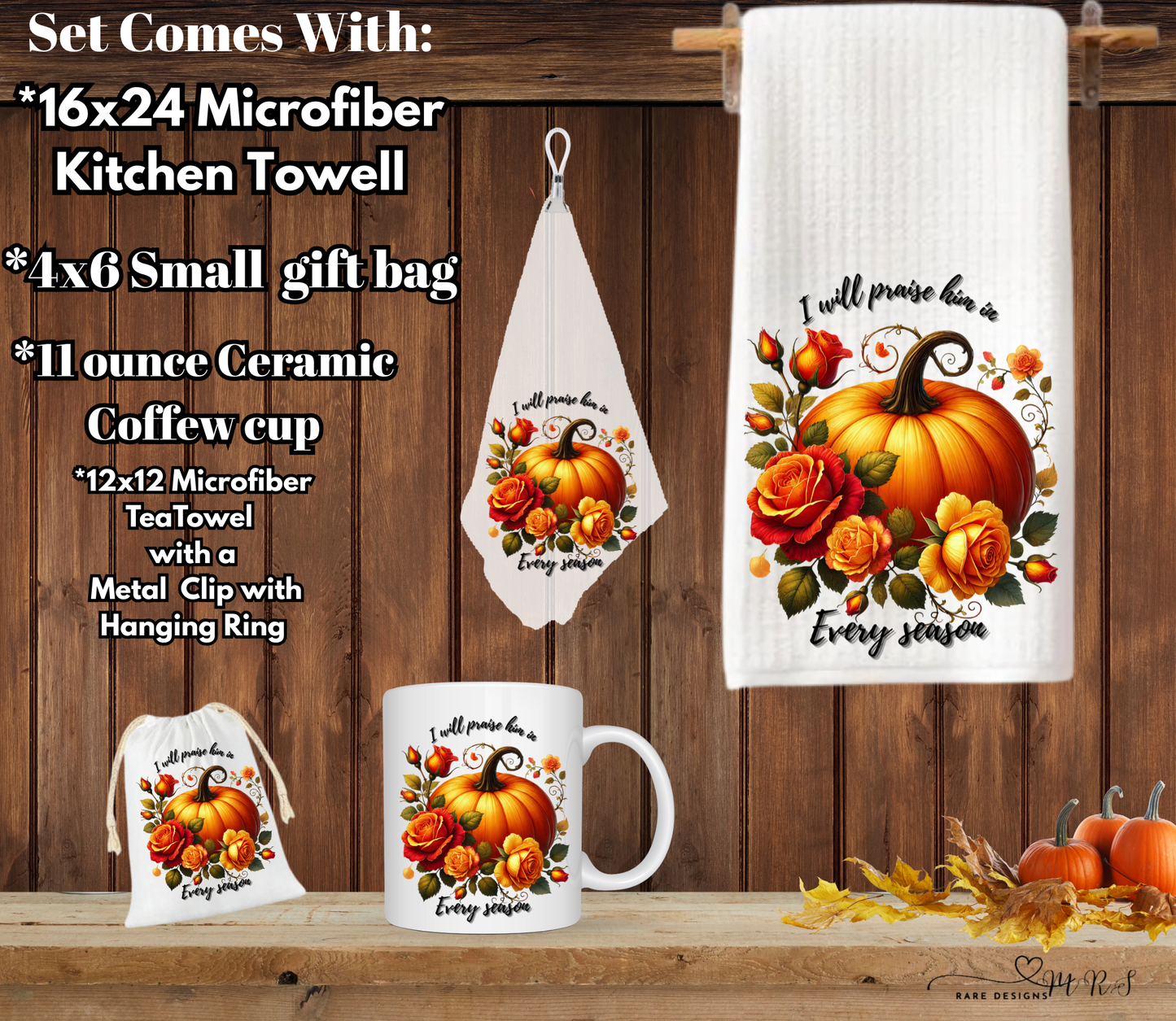 Praise in Every Season Pumpkin Gift Set