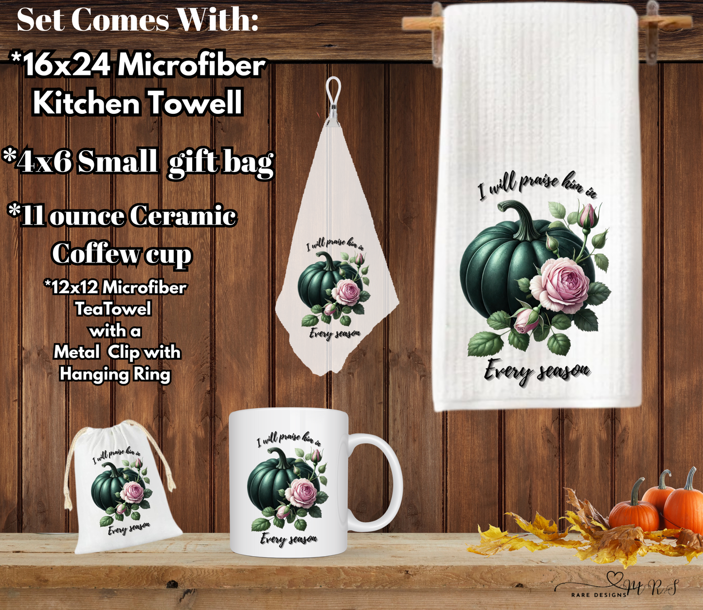 Praise in Every Season Pumpkin Gift Set