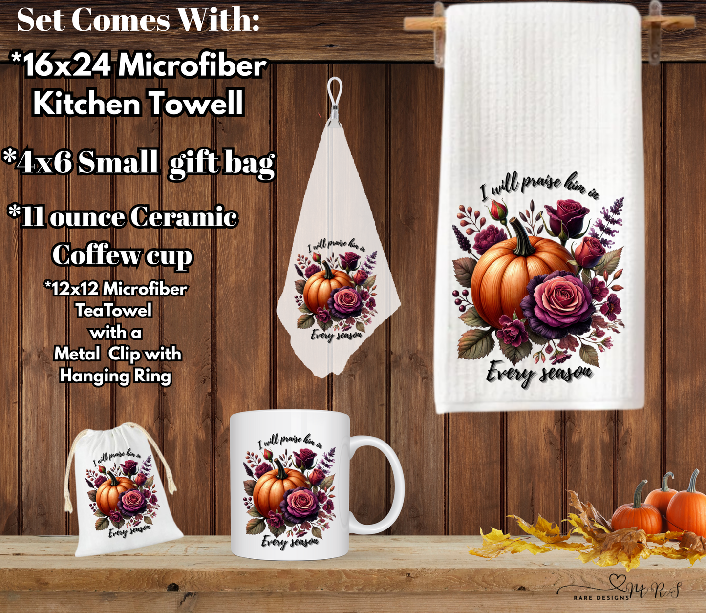 Praise in Every Season Pumpkin Gift Set