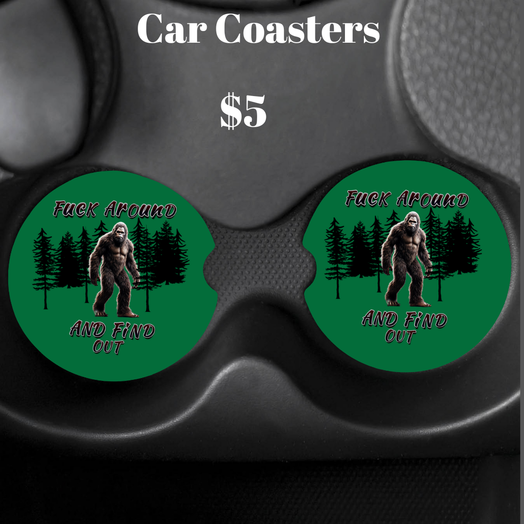 Wildwood Sass Car Coasters