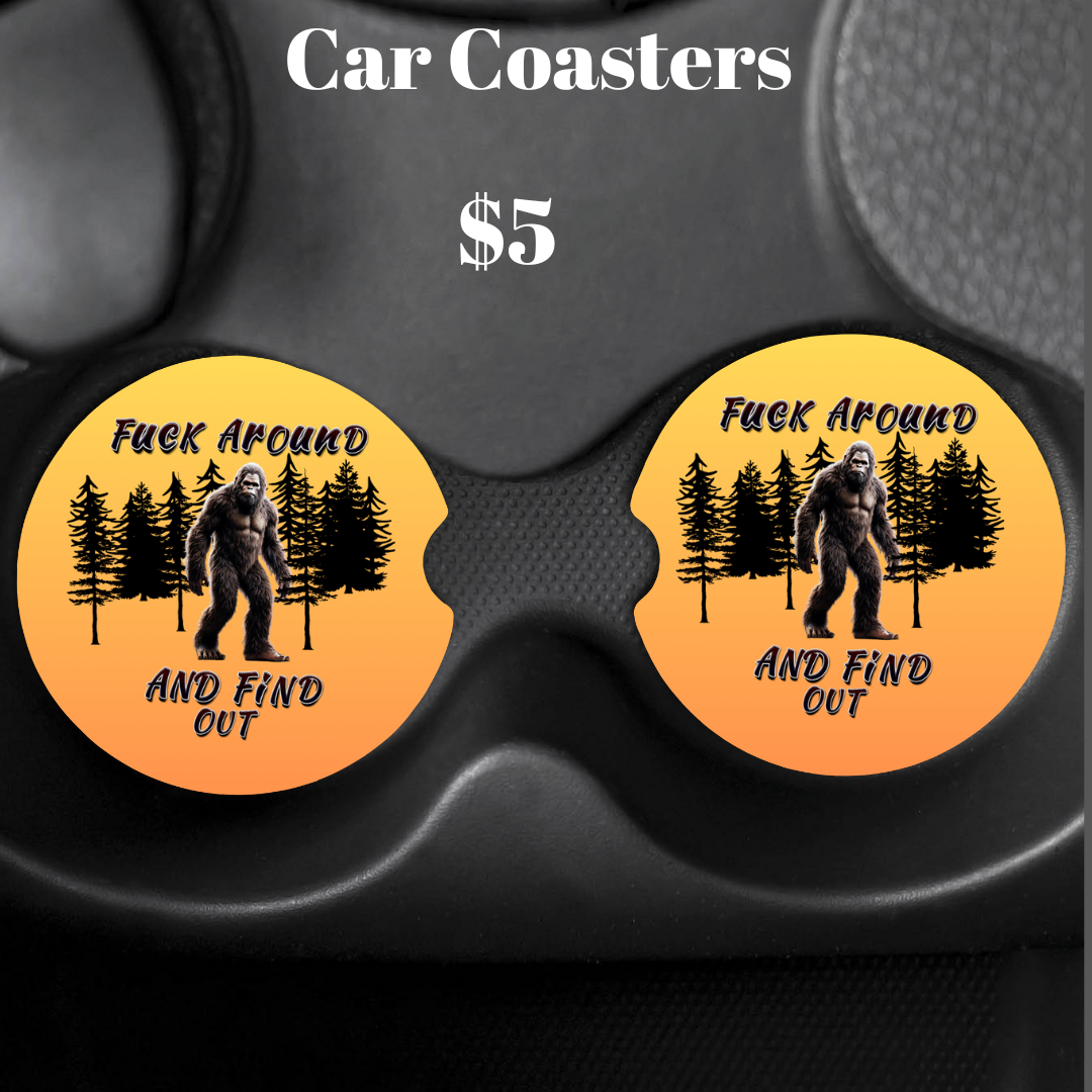 Wildwood Sass Car Coasters