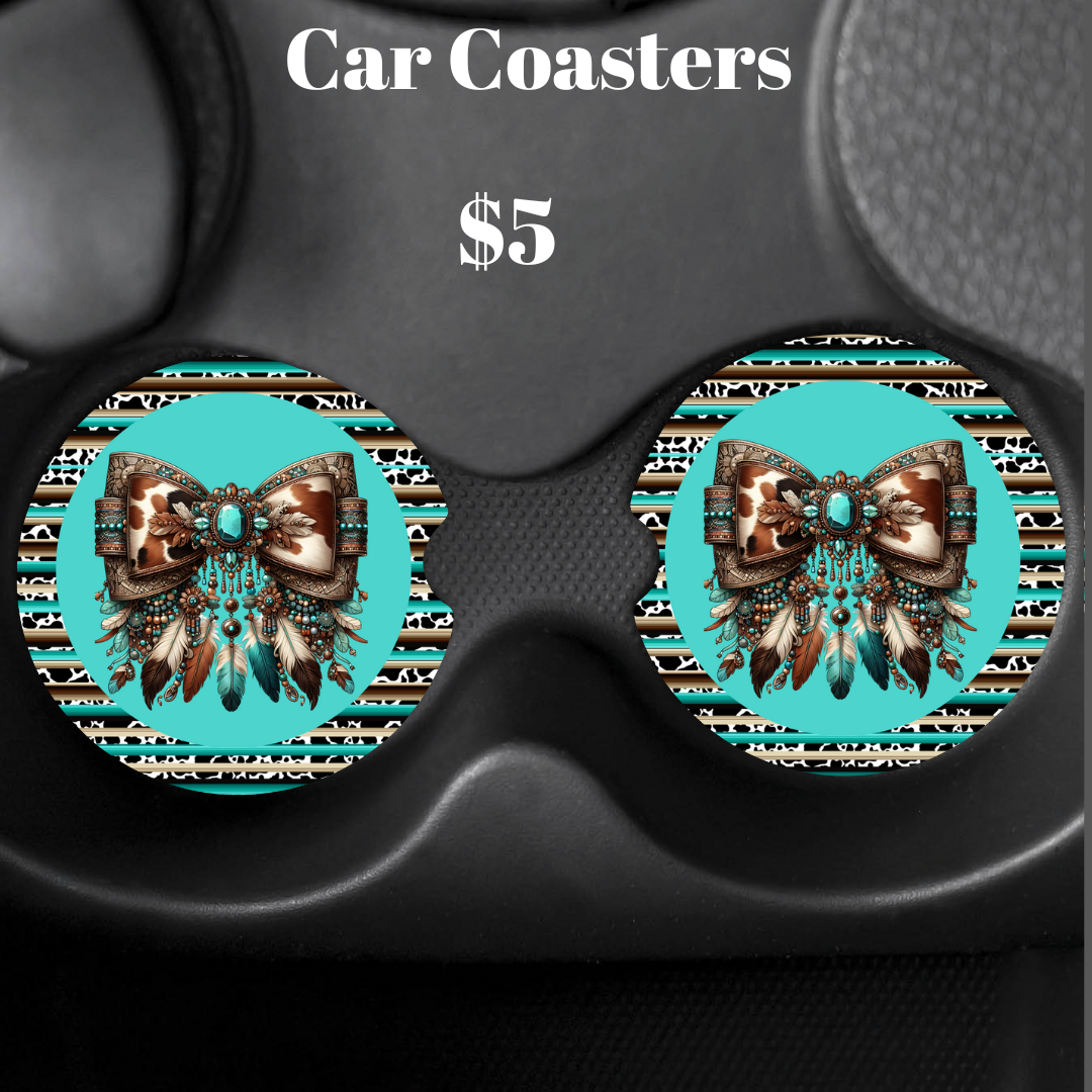 Turquoise Tribal Dream Car Mirror Charm
