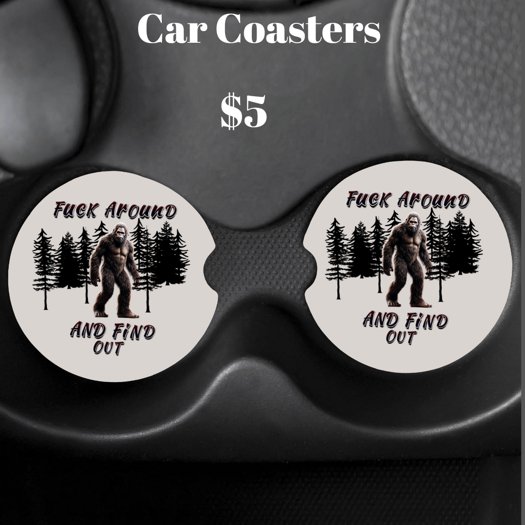 Wildwood Sass Car Coasters