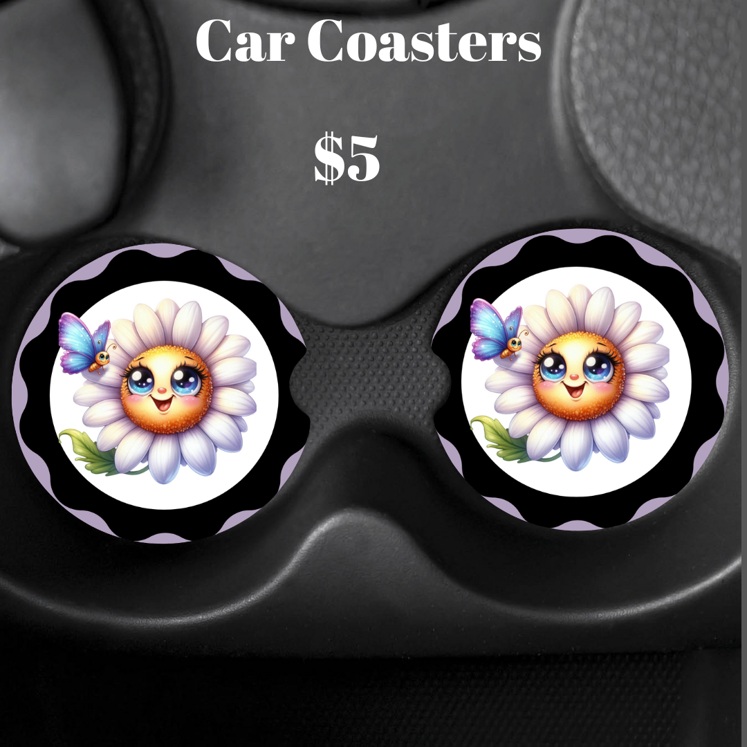 Sunshine Blossom Car Coaster Collection