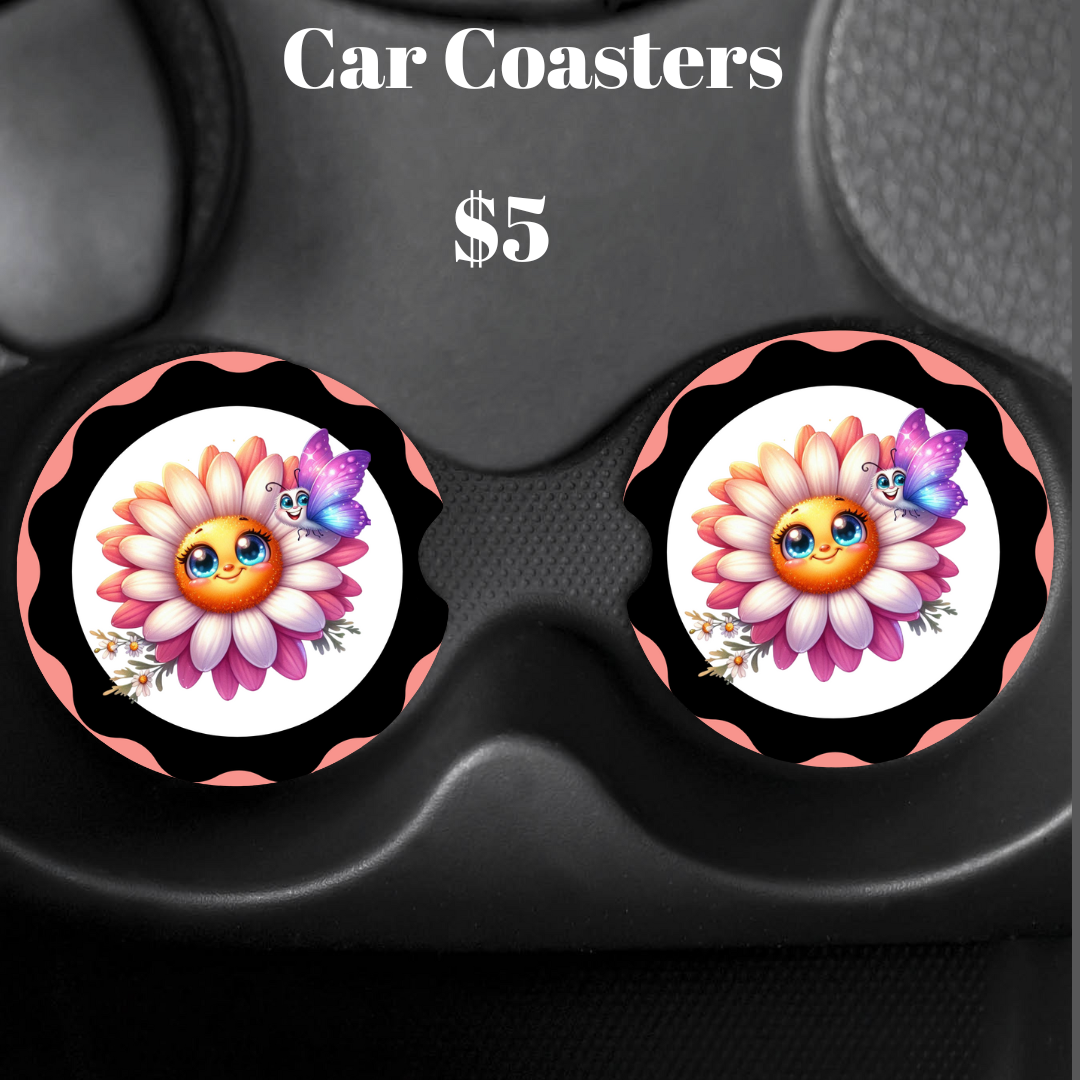 Sunshine Blossom Car Coaster Collection