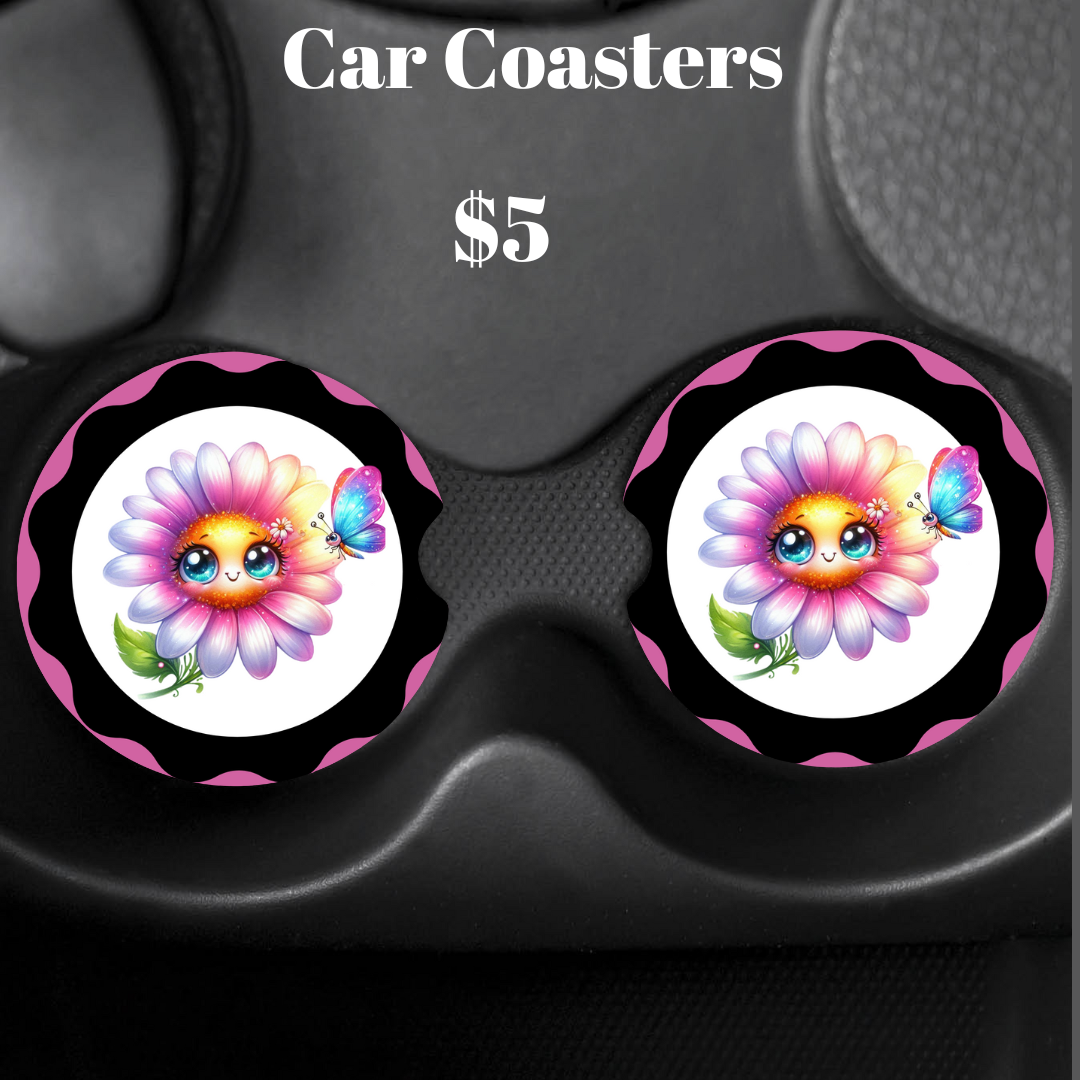 Sunshine Blossom Car Coaster Collection