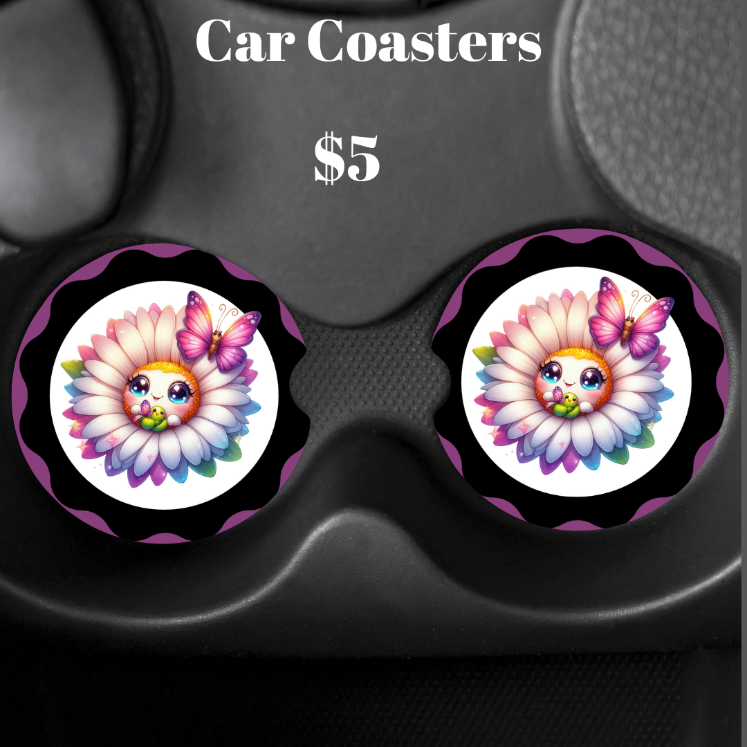 Sunshine Blossom Car Coaster Collection