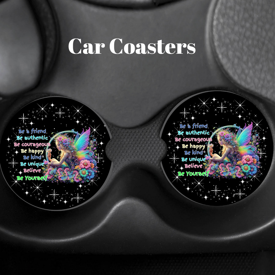 Mystical Fairy Car Coasters