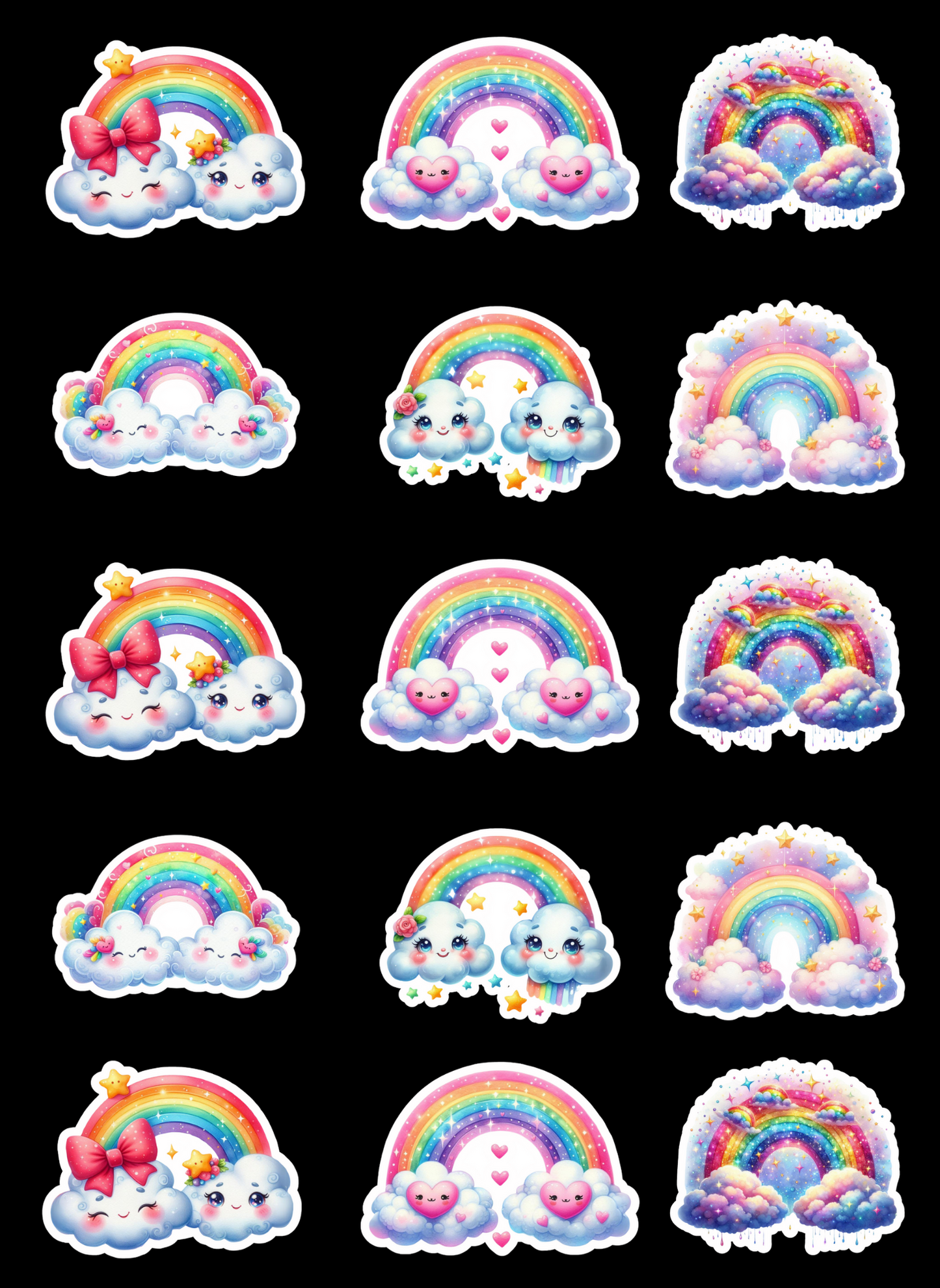 Celestial Smiles Sticker Pack