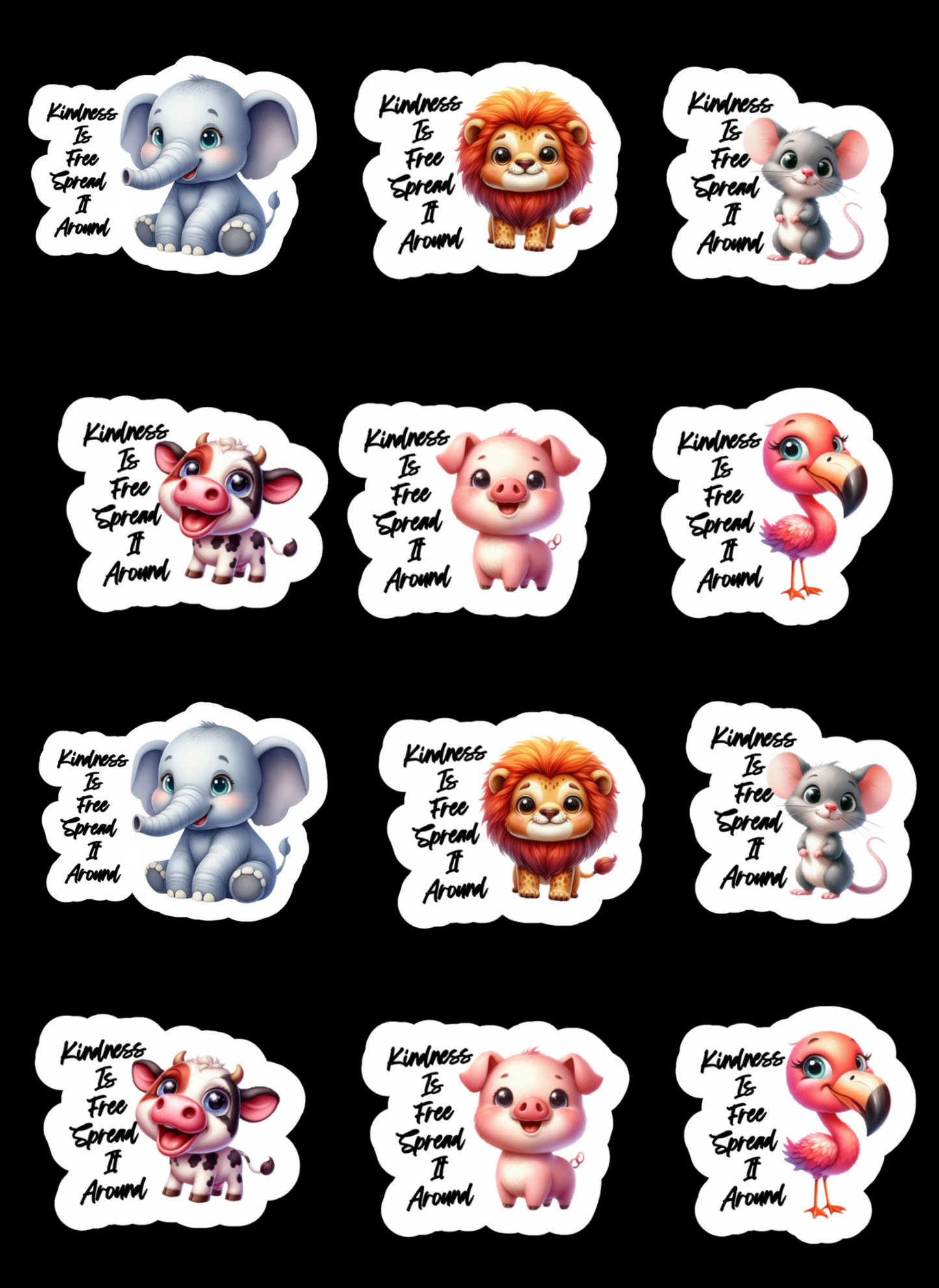 Adorable Advocates Kindness Stickers